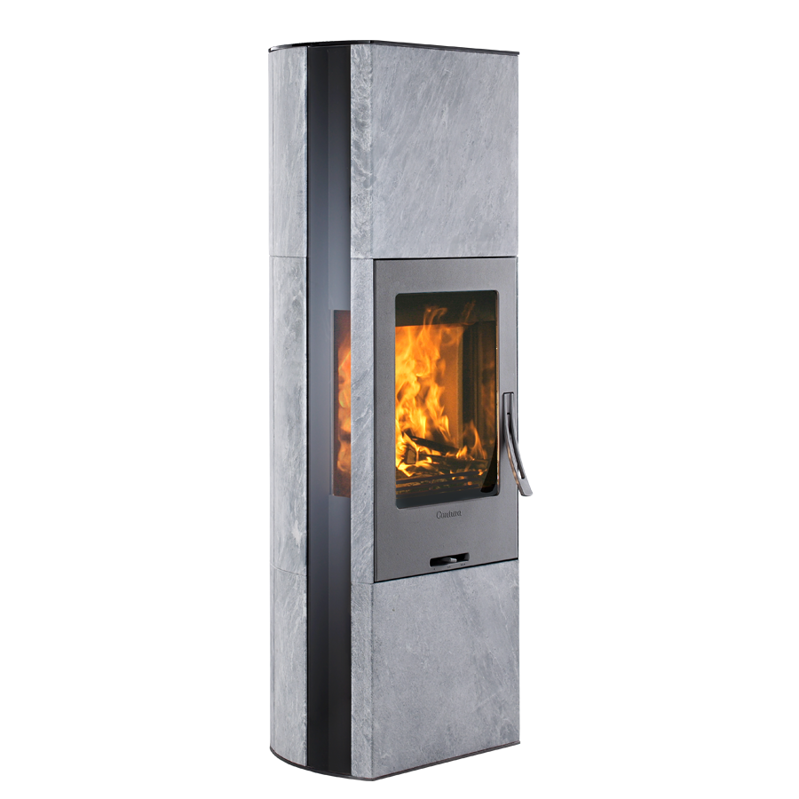 Contura 35T, grey with glass top