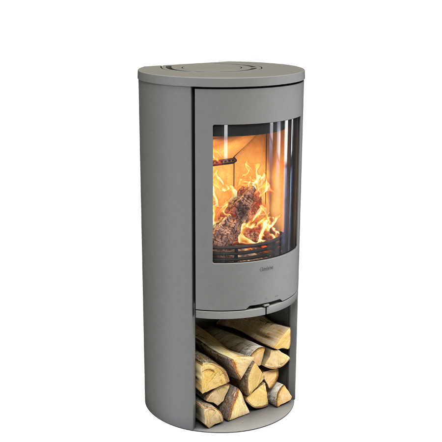 Contura 510 Style, gris, plateau aluminium peint