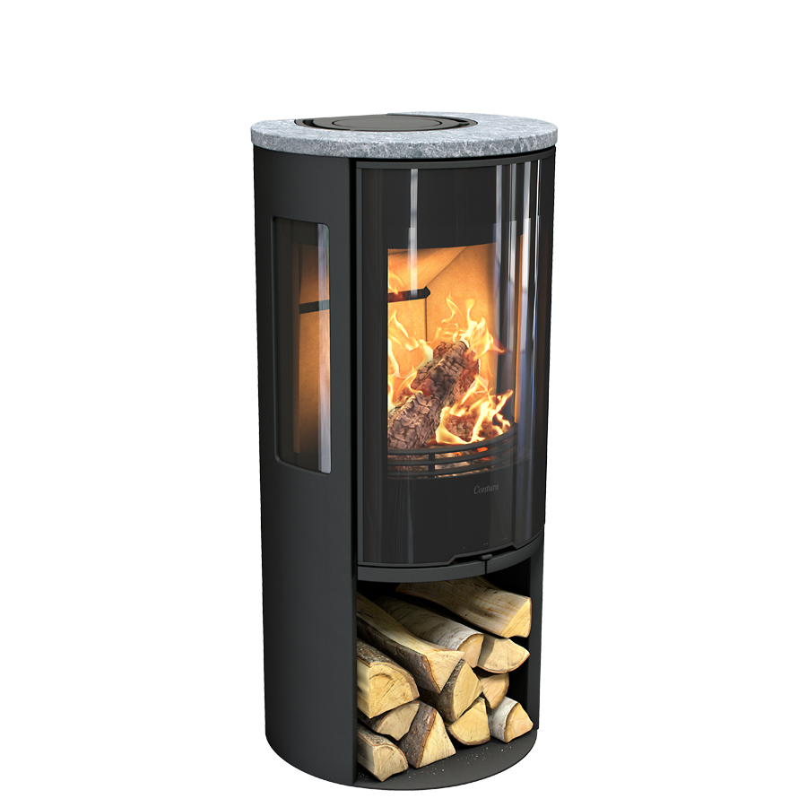 Contura 556G Style, black with soapstone top