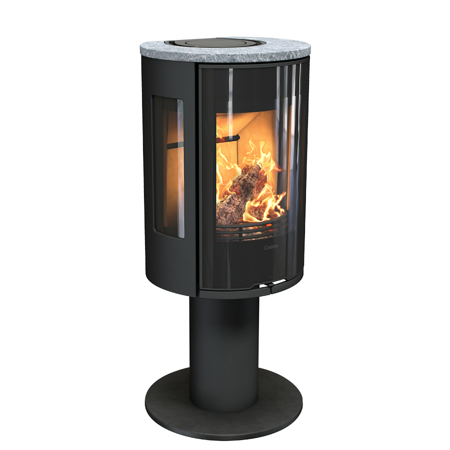 Contura 586G Style, vuolukivikansi