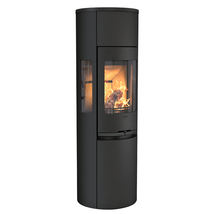 Contura 596 Style, black with glass top