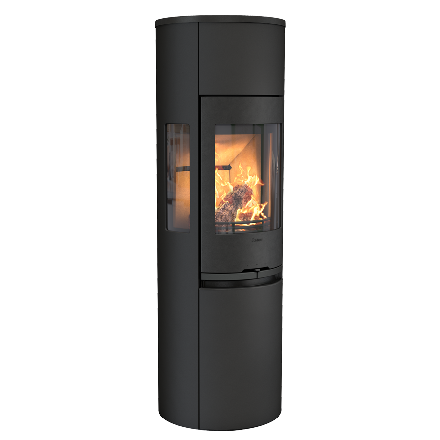 Contura 596 Style, black with painted aluminium top