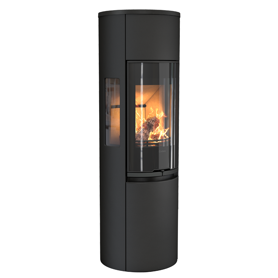Contura 596G Style, black with glass top