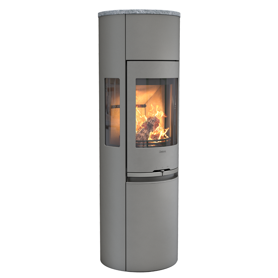 Contura 596 Style, grey with soapstone top