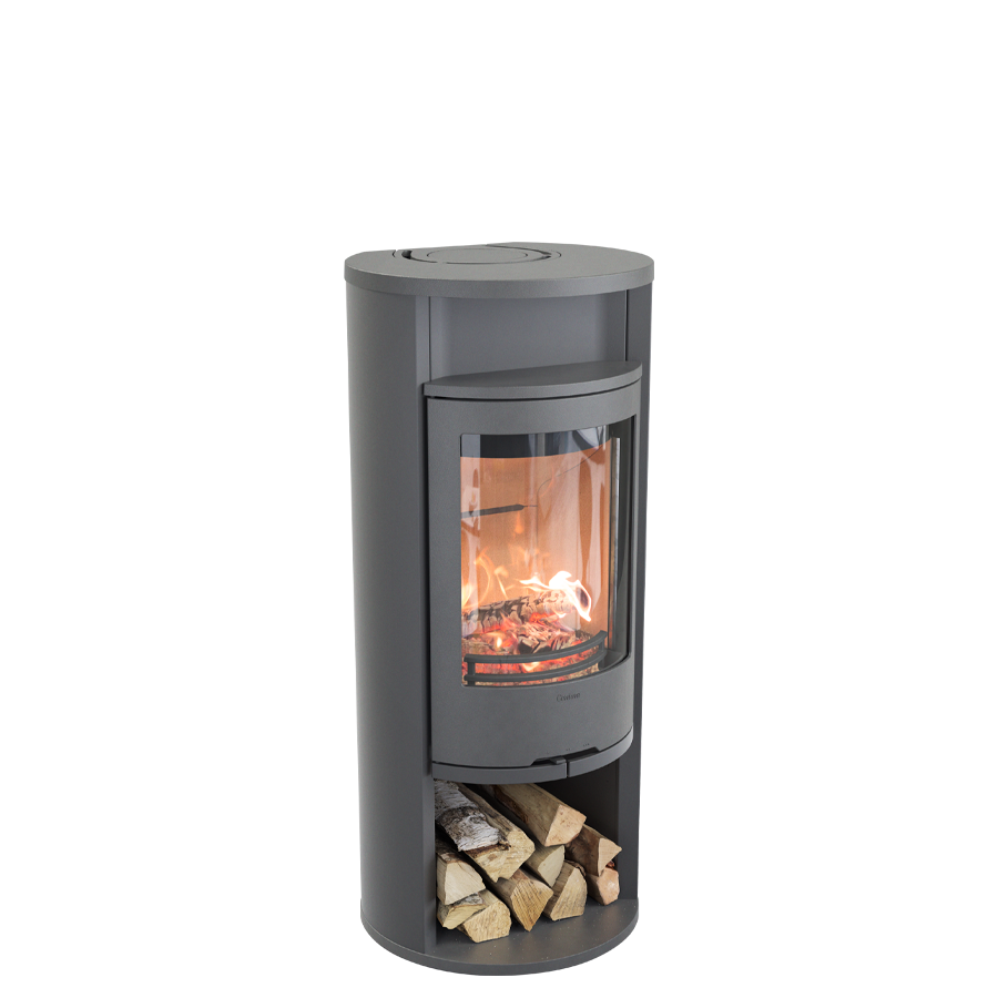 Contura 610 Style, grau mit Warmhaltefach