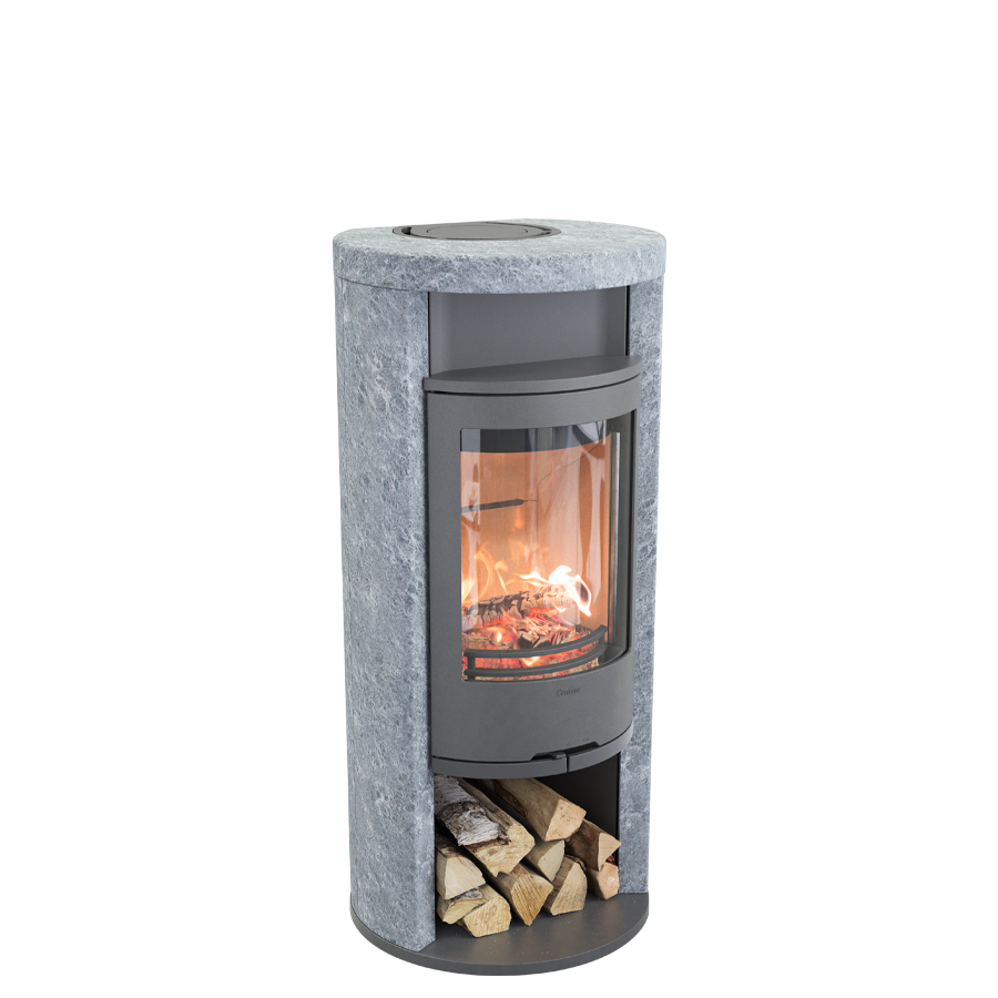 Contura 620T Style, gray with warming shelf