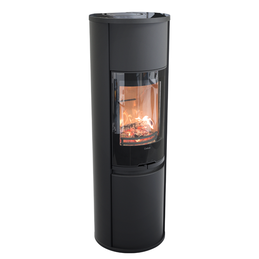 Contura 690G Style, black with glass top