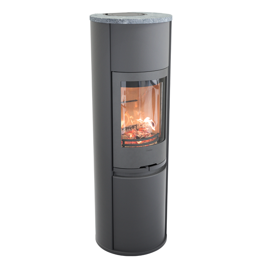 Contura 690 Style, grau mit Specksteintop