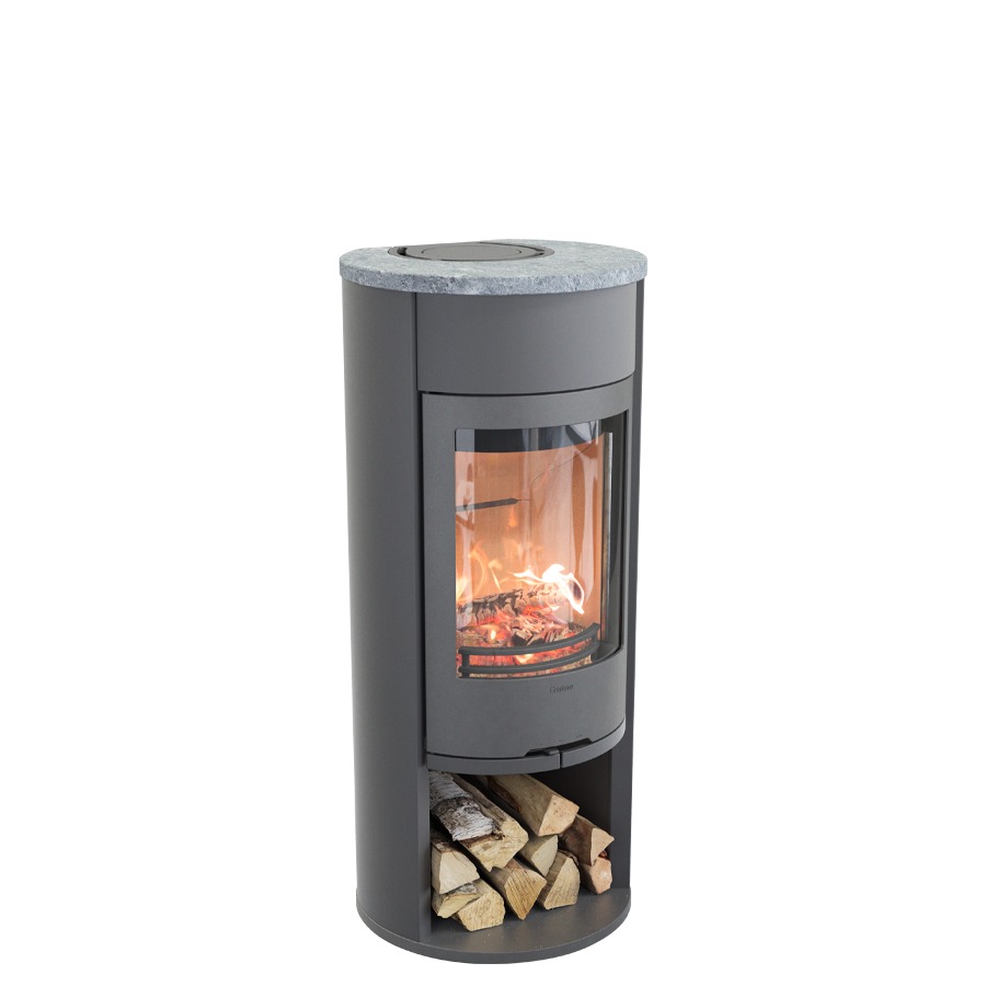 Contura 610 Style, grau mit Specksteintop