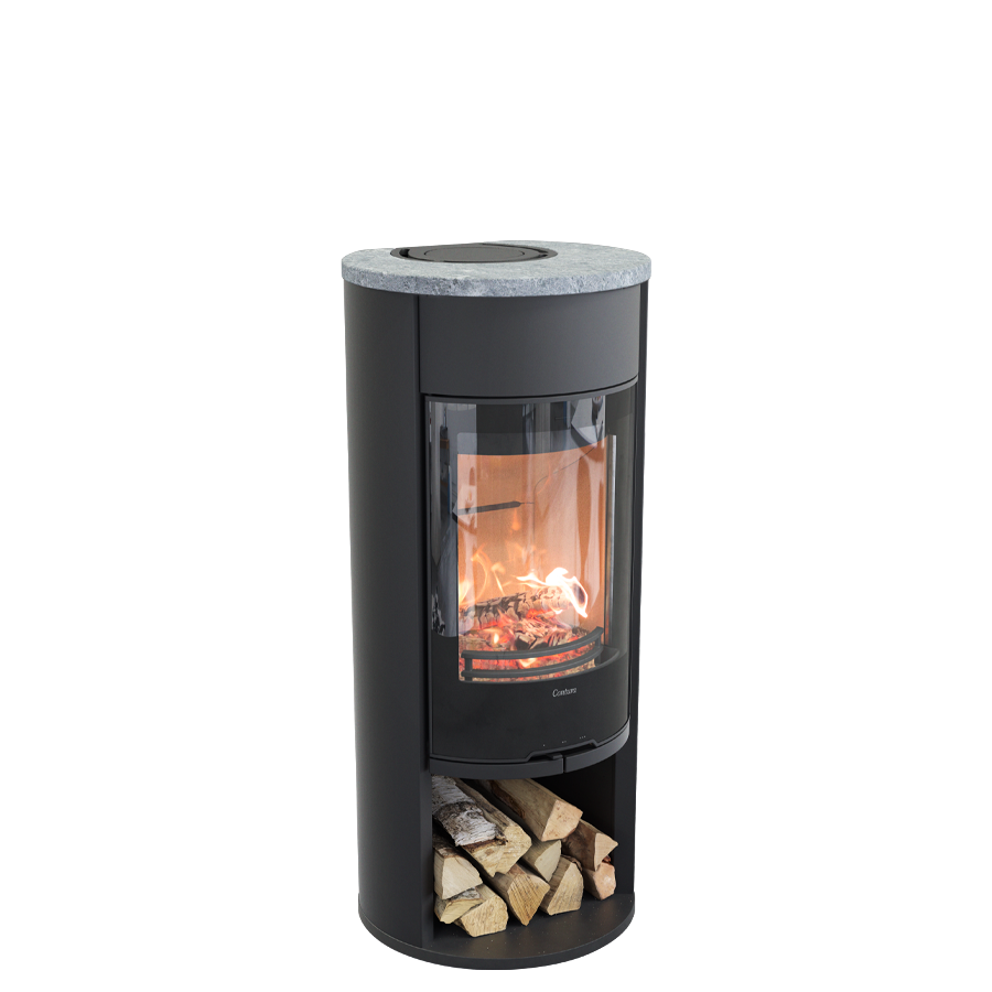 Contura 610G Style, vuolukivikansi ja peitelevy