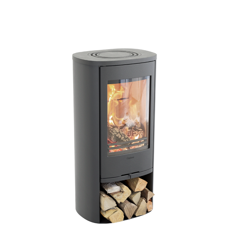 Contura 810 Style gris, plateau aluminium peint