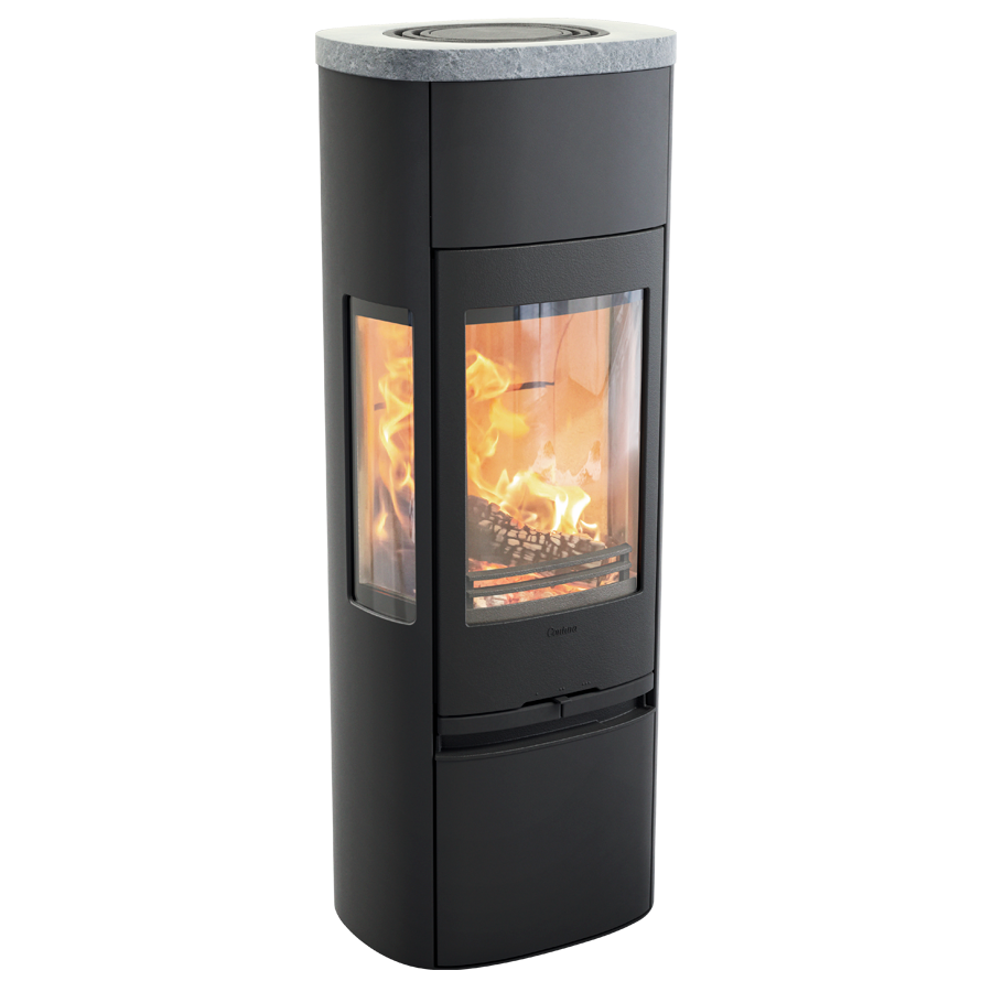 Contura 896 Style, schwarz, Speckstein Abdeckung