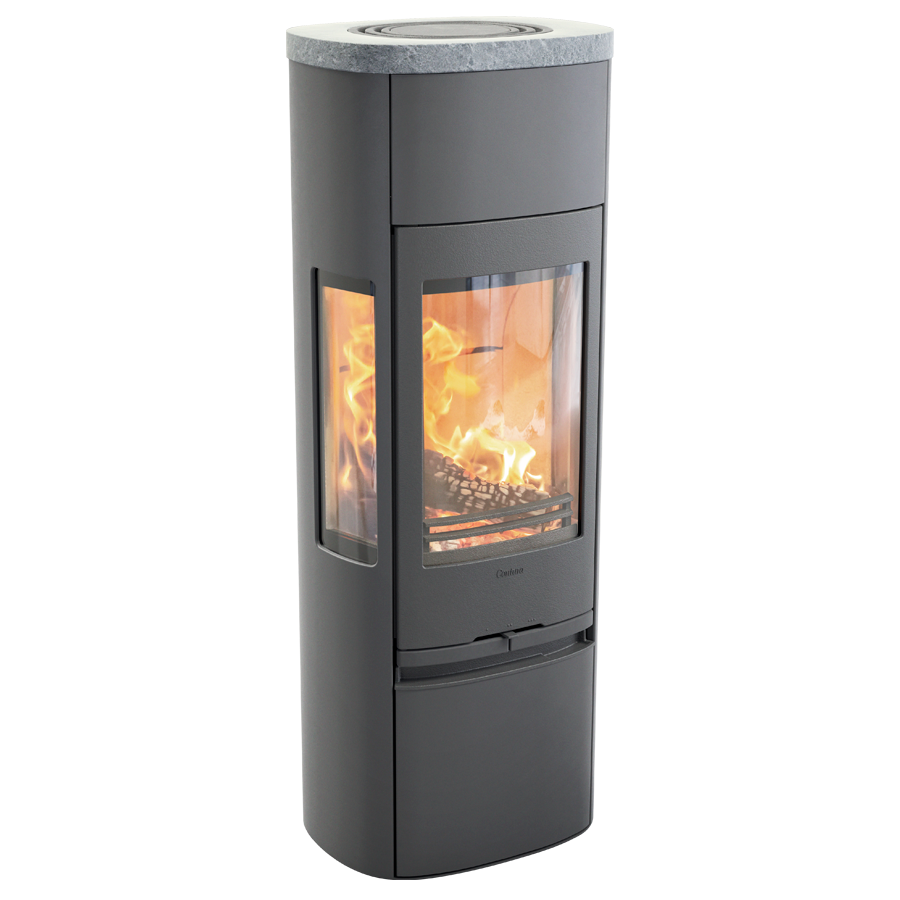 Contura 896 Style, grau, Speckstein Abdeckung