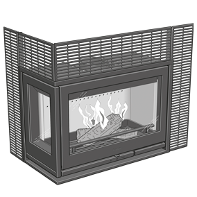 Contura Grille à lamelles