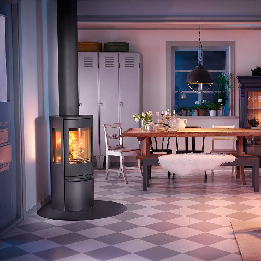 Contura 556 Style with a Premodul chimney