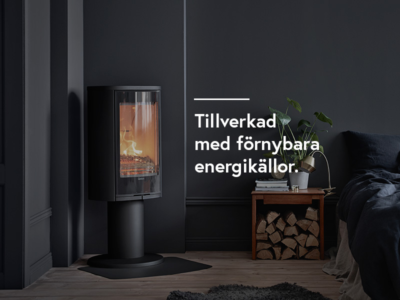 Contura 870G Style installerad i ett sovrum