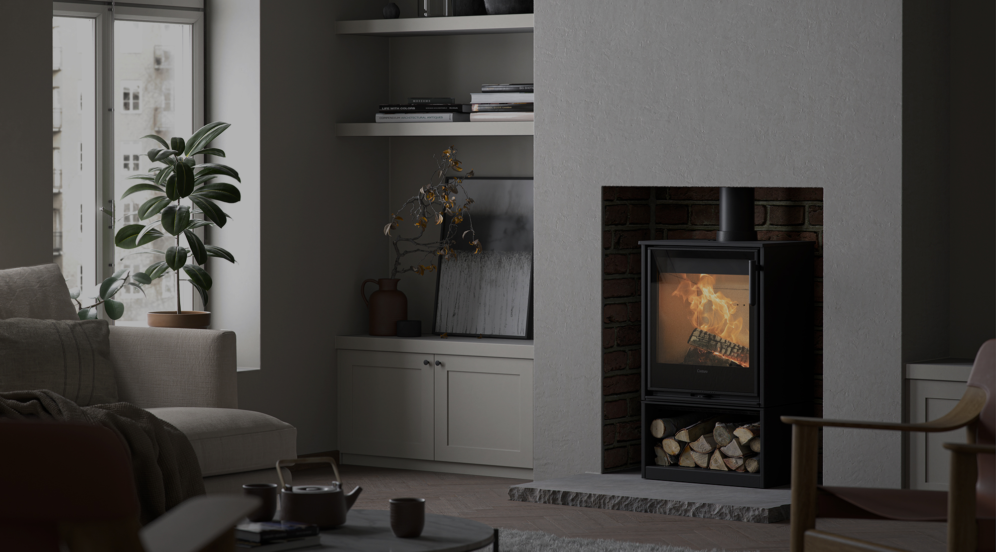 Contura 210G with log box