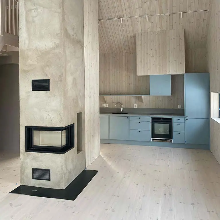 Contura i40 installerad i nybyggd villa