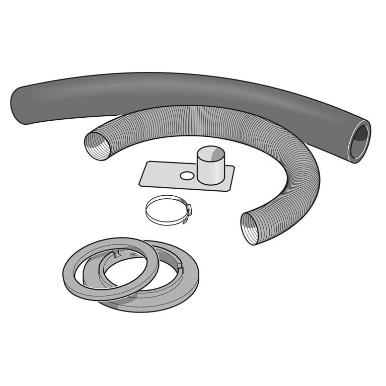 Turntable outdoor air inlet illustration