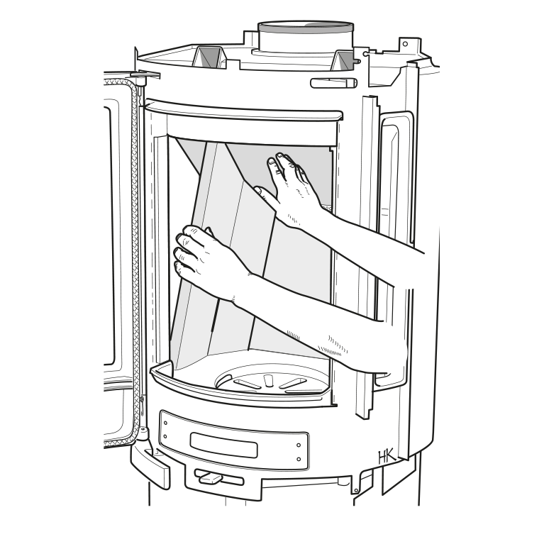 Removing the heatplates