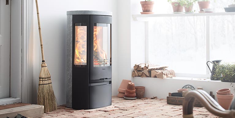 Kamin i uterum | Contura 856T Style i uterumsmiljö