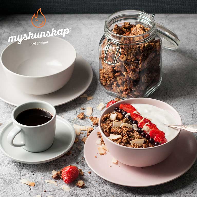 Hemgjord Granola till frukost