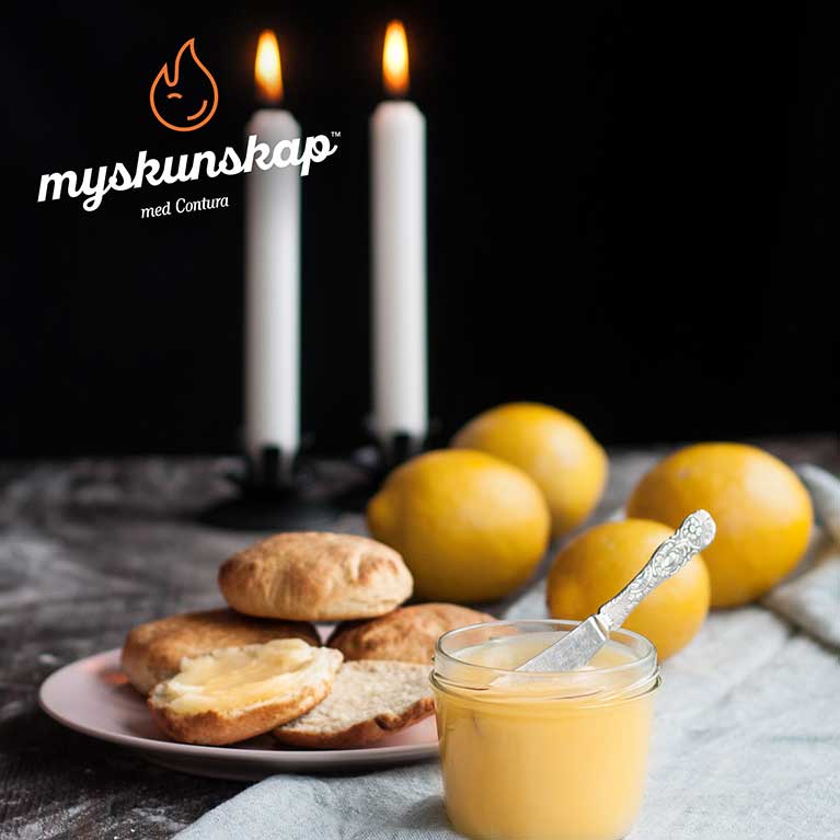 Hemmagjord lemon curd