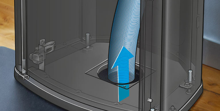 Outdoor air inlet illustration