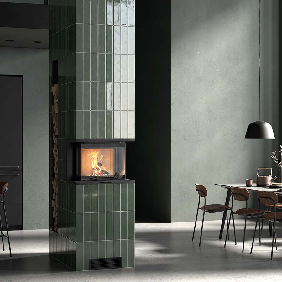 Contura i60 with a green tile