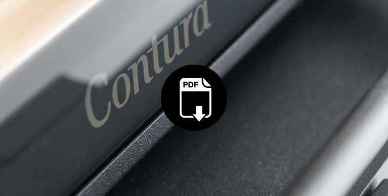 Close-up Contura stove details