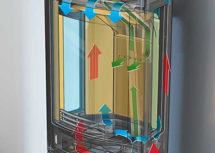 Efficient Combustion stove illustration