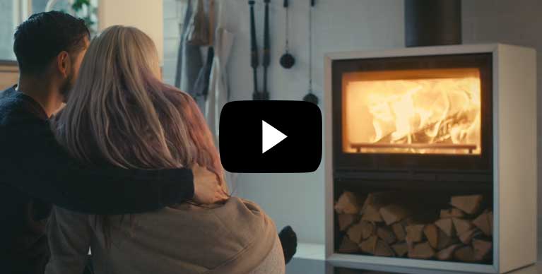 Wood burning stove video picture
