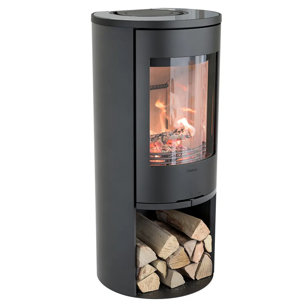 Contura 510 Style in black color with glass top