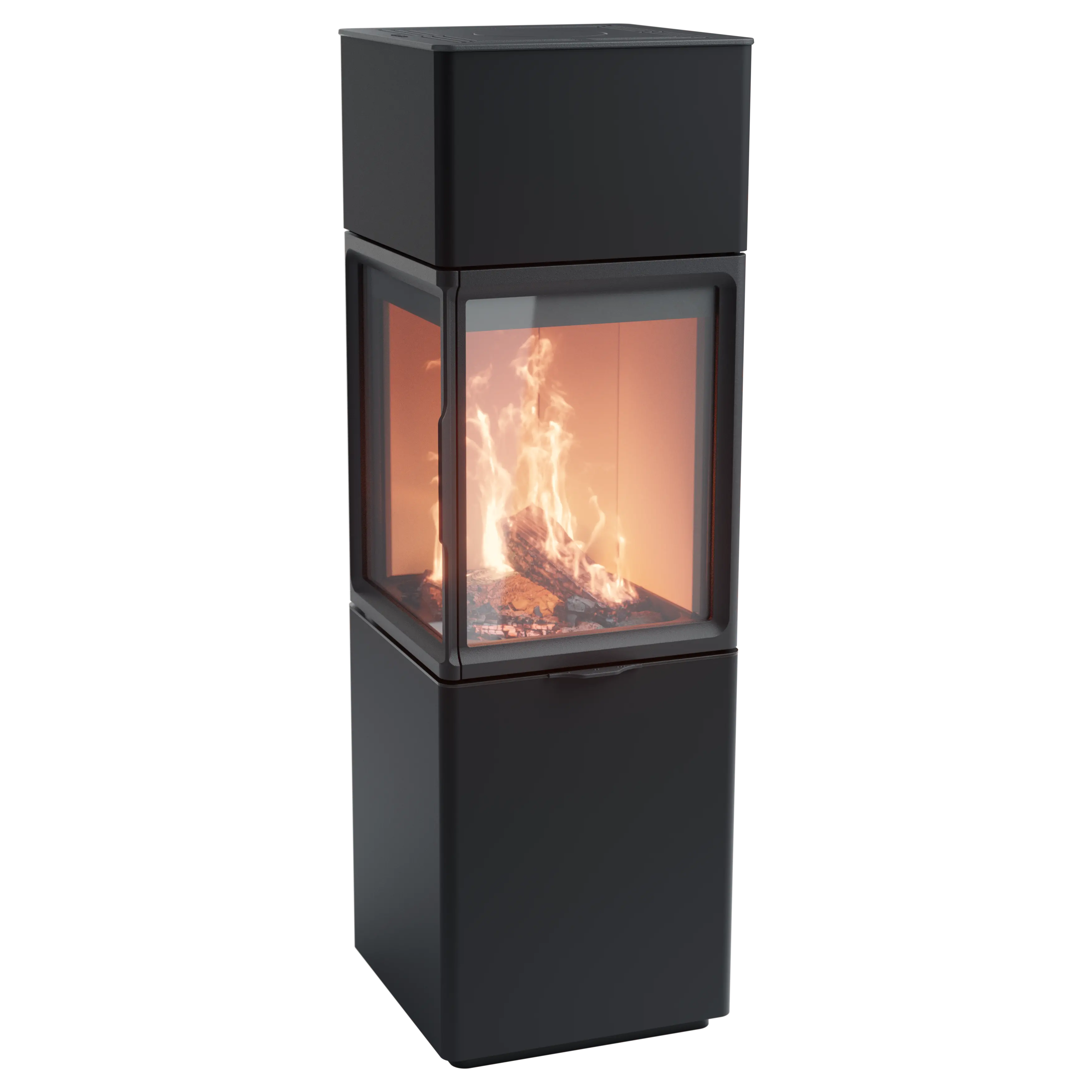 Contura 410 med ljus brännkammarinredning