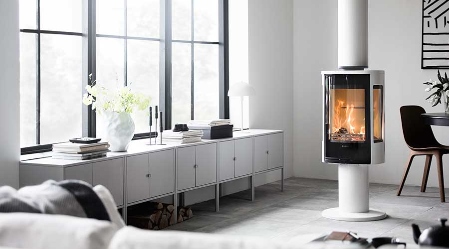 Wood burning stove Contura 886G Style white