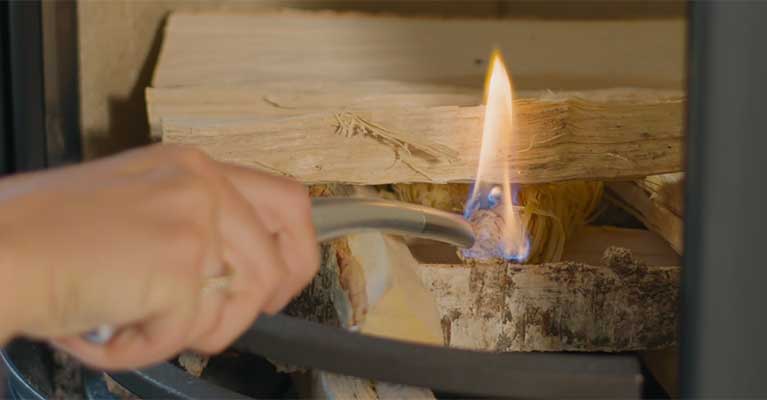 How to light your wood burning stove